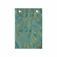 thumbnail image 1 of Floral Hanging Pocket Organizer, Continuous Various Herbarium Flowers Botanical Nature Illustration, Printed Polyester Storage Bag with Pockets, 14" x 20", Pale Orange Dark Seafoam, 1 of 2