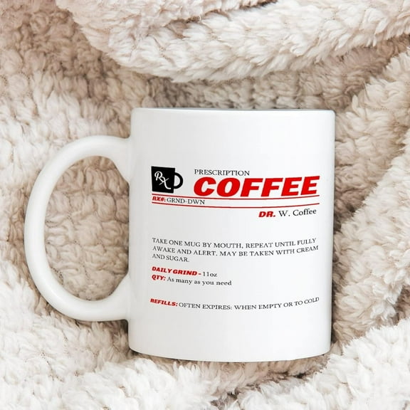 Coffee Coffee Mugs Porcelain Coffee Mugs Personalized Prescription 11 OZNovelty Coffee Mugs Retirement Gifts For Friend Mom Dad