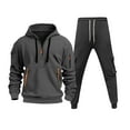thumbnail image 3 of Men's Tracksuits 2 Piece Outfit Athletic Full Zip Tracksuit Jacquard Jogging Set Jackets And Pants Outfit Athletic Jogging Fall Winter Tracksuit, 3 of 5