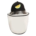 thumbnail image 2 of Sombrero antisaliva de , gorro antiescupir con cara, gorro impermeable a prueba de polvo para exteriores para niños, negro-L, 2 of 6