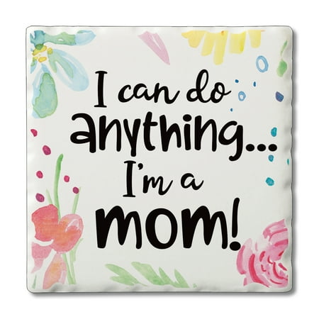 

CounterArt Single Absorbent Stone Tumbled Tile Coaster I Can Do Anything