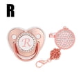 thumbnail image 1 of DPTALR Baby Pacifier 26 Letter Name Initial Clip Silicone Infant Nipple Bling Newborn Pacifier, 1 of 5