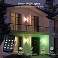thumbnail image 3 of Lámpara de pared exterior XMCOSY+ 14" RGBCW WiFi Alexa IP65, 3 of 9
