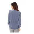 thumbnail image 3 of Alternative - Women's Lazy Day Burnout French Terry Crewneck Sweatshirt - Color - Dark Navy - Size - XS, 3 of 5