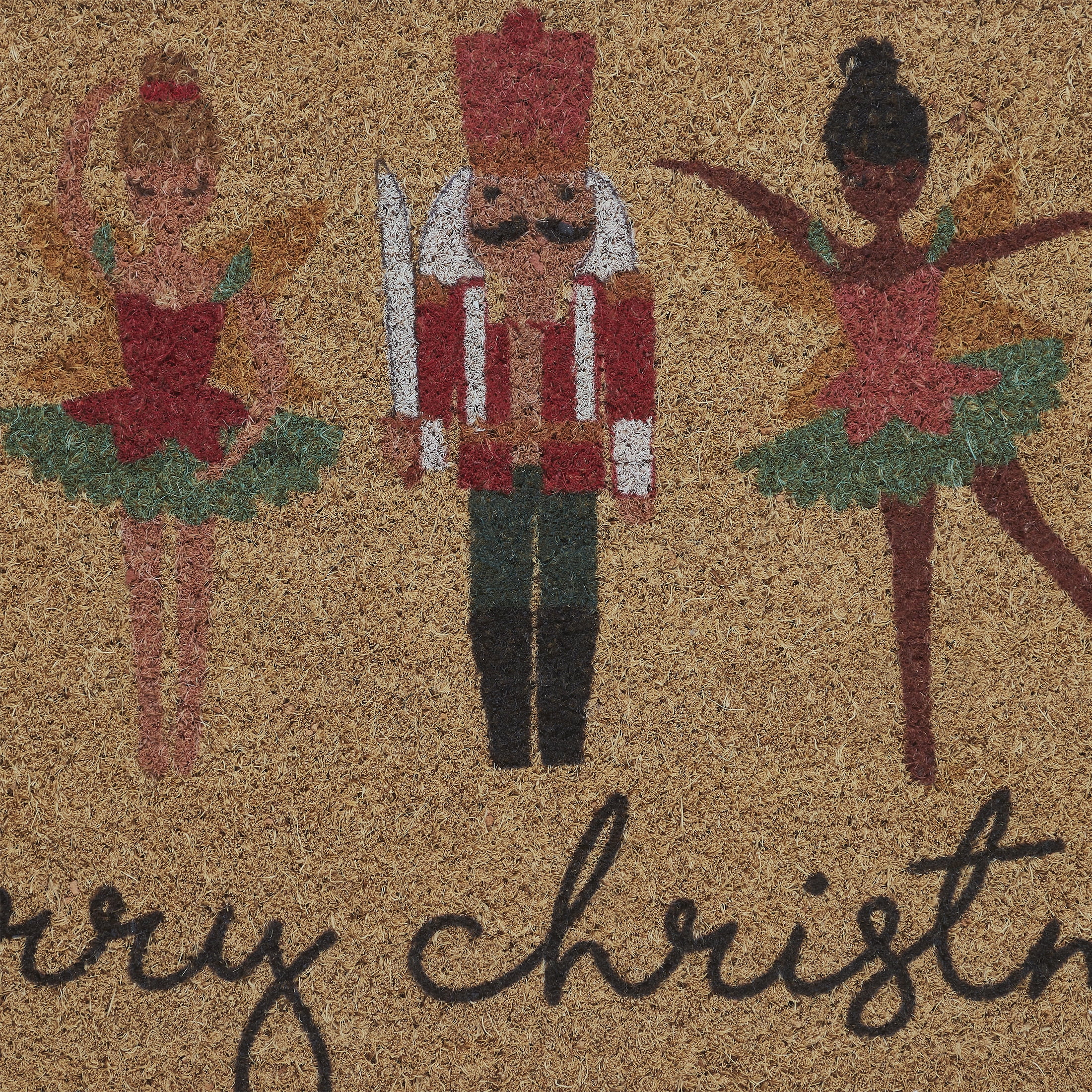 My Texas House Multicolor Nutcracker Ballet Outdoor Coir Doormat, 30" x 48"