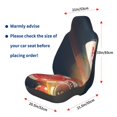 thumbnail image 3 of Wukai Casino Poker Chips Full Set Car Seat Covers with Soft Padding Universal Auto Front Seats Protector and Cushion Mat, 3 of 5