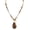 Brown, variant on Pendant Necklace for Women Boho Long Natural Stone Beaded Statement Handmade Colorful Pendant Necklace Jewelry Gift for Women