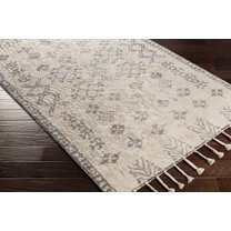BoutiqueRugs Lebeau Bohemian, Transitional Area Rug - Gray, Cream - 8' x 10'