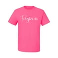 thumbnail image 2 of Inspiring Christian Quote Forgive Inspirational/Christian Men's Graphic T-Shirt, Neon Pink, Large, 2 of 3