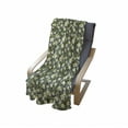 thumbnail image 3 of Flowers Insects Soft Flannel Fleece Throw Blanket, Tropical Composition of Palm Leaves, Cozy Plush for Indoor and Outdoor Use, 50" x 60", Grey Teal Olive Green, by Ambesonne, 3 of 5