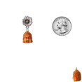 thumbnail image 3 of Delight Jewelry Resin Buddha Head - Two-tone Daisy Flower Post Earrings, 3 of 4