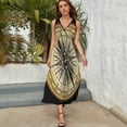 thumbnail image 3 of Reverse Pole Compass Sleeveless Dress Dresses Women Summer Evening Dresses Ladies Bohemia Long Dresses, 3 of 9