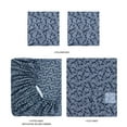 thumbnail image 6 of Mainstays Super Soft Brushed Microfiber Bed Sheet Set, Navy Blue Hayden Paisley Print, Queen, 4 Piece, 6 of 13