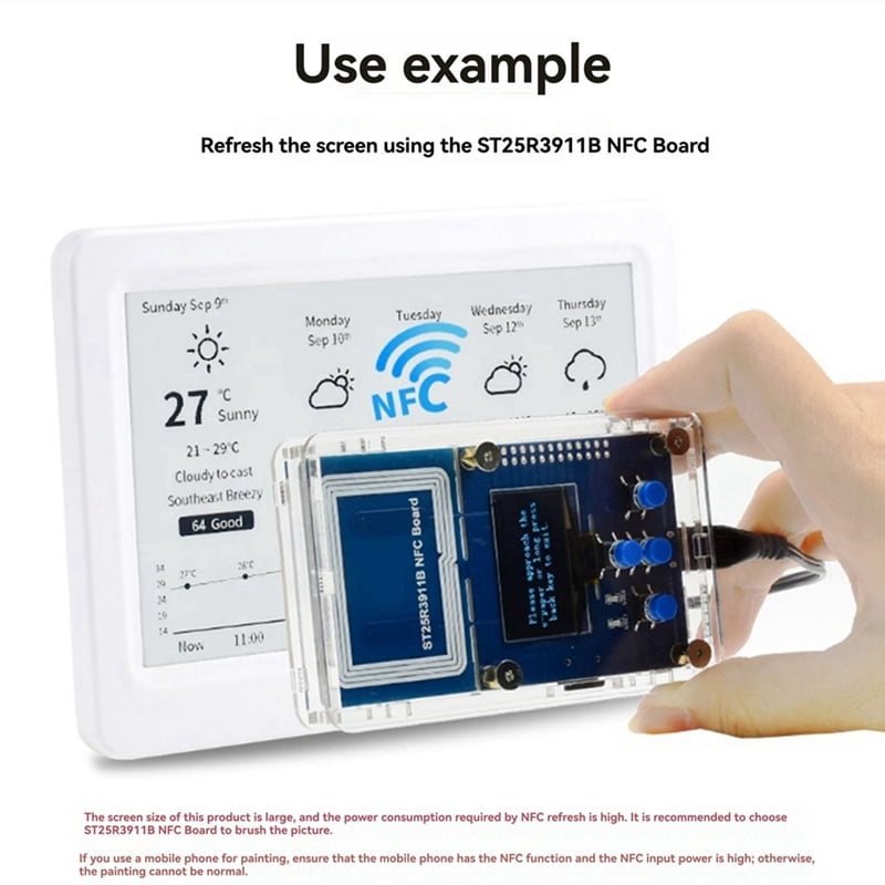 7.5 Inch NFC-Powered Wireless E Paper with NFC Board E-Ink E-Paper Display Screen Module for Mobile Phone