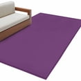 thumbnail image 2 of Dark Purple Area Rugs 3x5 for Living Room, Farmhouse Solid Purple Color Modern Art Non Slip Washable Rug Runner, Low Pile Indoor Floor Carpet Mat Bathroom Rugs for Bedroom, Kids Room, 2 of 9