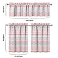 thumbnail image 6 of Kitchen Curtains 36 Inch Short - 3 Panel Set, Rod Pocket Window Curtain, Boho Floral Tribal Style, 100% Polyester for Farmhouse, Kitchen, Cafe, Bedroom, Easy Wash, 6 of 6