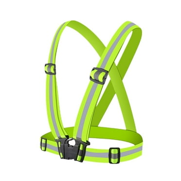 Green (A)$Reflective vest reflective vest traffic safety reflective clothing reflective straps one piece
