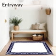 thumbnail image 3 of ODIKA 2'x3' Machine Washable Non-Slip Area Rug, Elegant Pathway Enhancement High Traffic Rug with Pad, Blue, 656004, 3 of 8