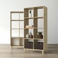thumbnail image 2 of HON Basyx Commercial-Grade 66" High Modern Cube Bookcase, Real Wood Feet, Teak (BSXCUBETTT), 2 of 17