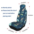 thumbnail image 4 of Yiaed Tropical Animals Print Car Seat Covers,Universal Auto Seats Protector Fits for Car,SUV Sedan,Truck,Automotive Seat Covers & Accessories(Two packs), 4 of 7