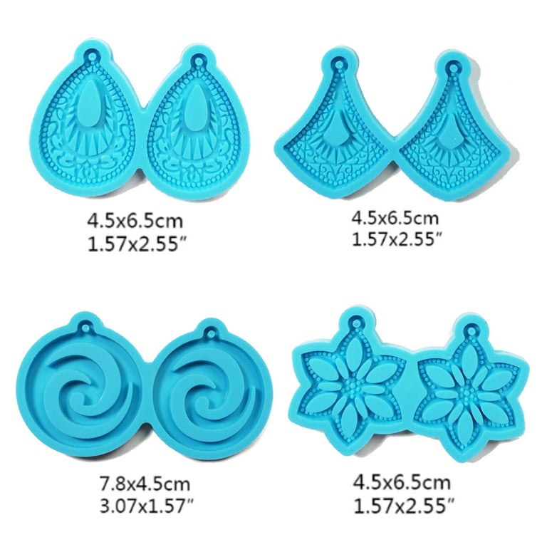 Tear Drop Shape Resin Earring Molds for Jewelry Making Pendant Silicone  Mold