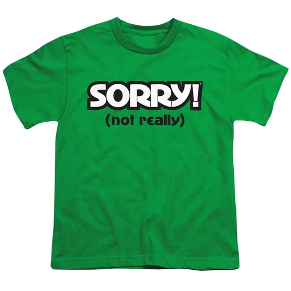 Sorry Not Sorry S/S Youth 18/1 T-Shirt Kelly Green