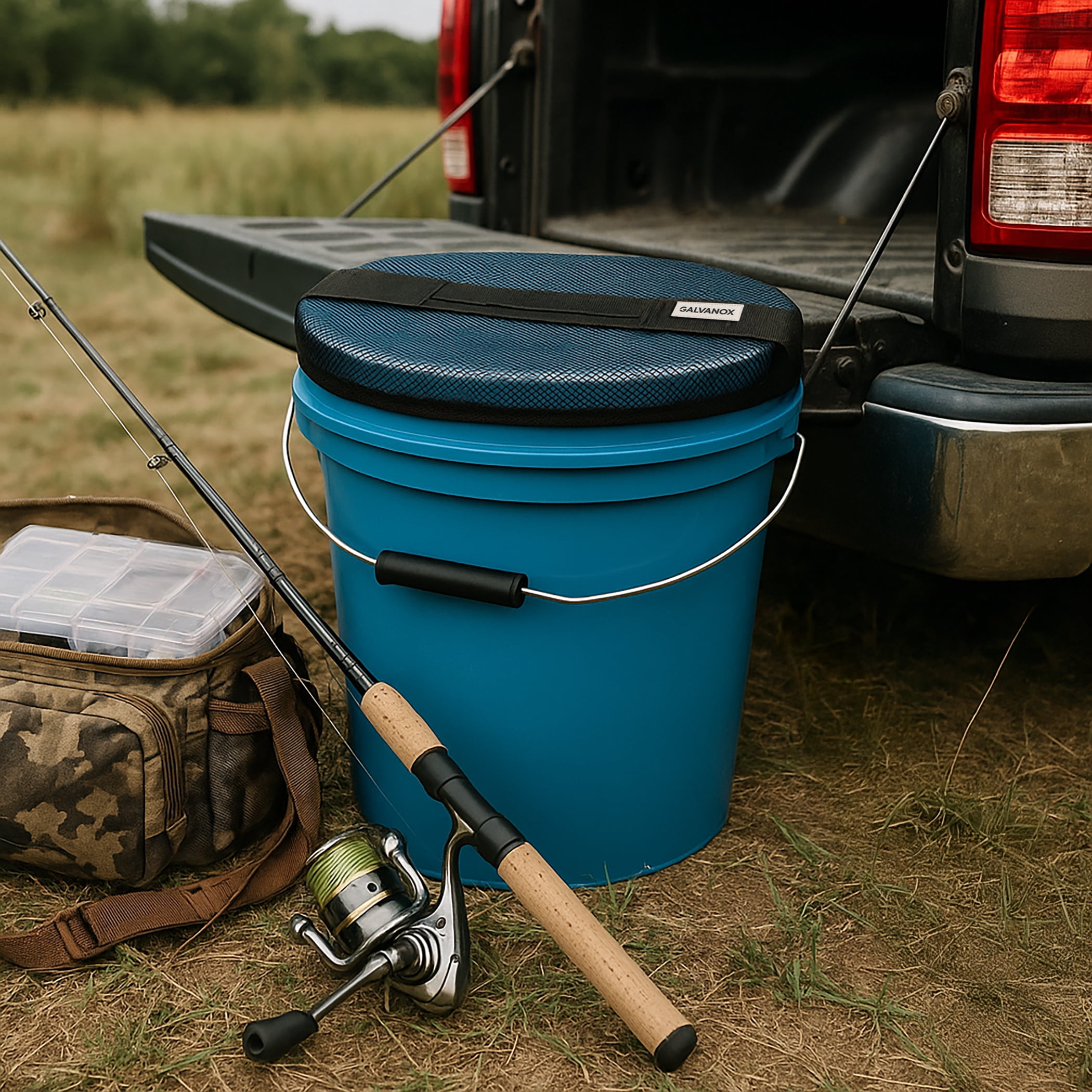 5 gallon tackle box fishing lid Galvanox Mesh Lid for 5 Gallon Bucket, Compatible with Yeti Loadout Buckets