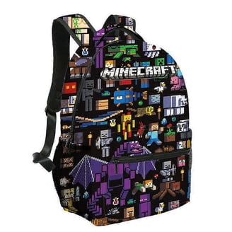 Zaino Minecraft Grande Con Stampa Creeper - Astuccio Portapenne