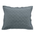 thumbnail image 2 of Hiend Accents Quilted Linen King Pillow Sham - Vintage White 21" x 34", 2 of 5