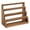 Brown-Fourth Floor#028, variant on 4-Tier Wooden Trading Card Display Stand for PSA Graded Sports Cards, Multi-Layer Tiered Rack with Deep Grooves to Showcase Collectible Cards, Ideal for Collectors or Shelf Display (Brown)