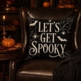 thumbnail image 6 of 2026 Halloween Outdoor Decorations Halloween Throw Pillow Covers Black White Pumpkin Skeleton Web Decorative Cushion Cases Spooky Halloween, 6 of 6
