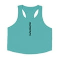 thumbnail image 4 of Débardeur de Sport Décontracté pour Hommes Col Rond Imprimé Lettre Sans Manches Ample pour Entraînement Gym Course, 4 of 5