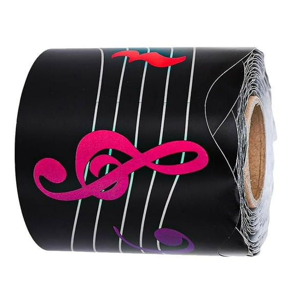 Musical Notes Bulletin Board Border Straight Roll Border For Music Room Classroom Chalkboard School Home Decoration 33ft