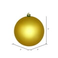thumbnail image 2 of Vickerman 3" Medallion Gold Shiny Ball Ornament, 12 per Bag, 2 of 4