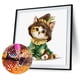 thumbnail image 1 of Cuadros Decorativos Lindo gato dibujos animados 5D diamante pintura bordado DIY punto de cruz decoración del hogar Tmvgtek embutido en tela, 1 of 6
