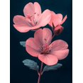 thumbnail image 1 of Qisvanset Framed Canvas Wall Art 12x16 Inch Pink Geranium Rose Floral Panoramic Wall Art Print, 1 of 5