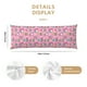thumbnail image 3 of Balery pink Holiday Joy Funda Protectora para Almohada Corporal de Algodón Hipoalergénico con Cierre(55 x 21 pulgadas), Almohadas No Incluidas, 3 of 7