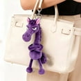 thumbnail image 4 of TanSiDing 2pcs 2026 Year of the Horse Keychain Bag Charm, Soft Plush Mini Figurine Pendant, Chinese Zodiac Lunar New Year Decoration Gift for Fortune Celebration, 4 of 6