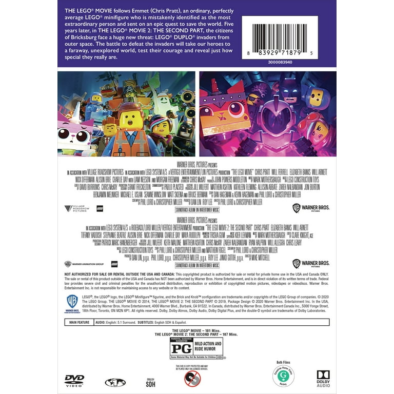 LEGO MOVIE/LEGO MOVIE 2-THE SECOND PART (DVD/DBFE) - Main Image