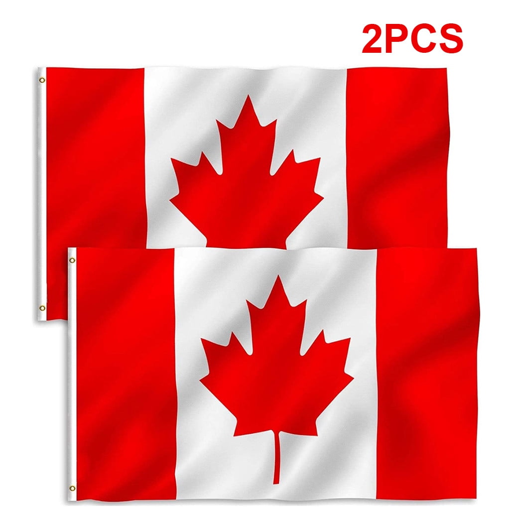 Festive Large 3x5ft Canadian Flag Polyester Canada Maple Leaf Banner Decor 