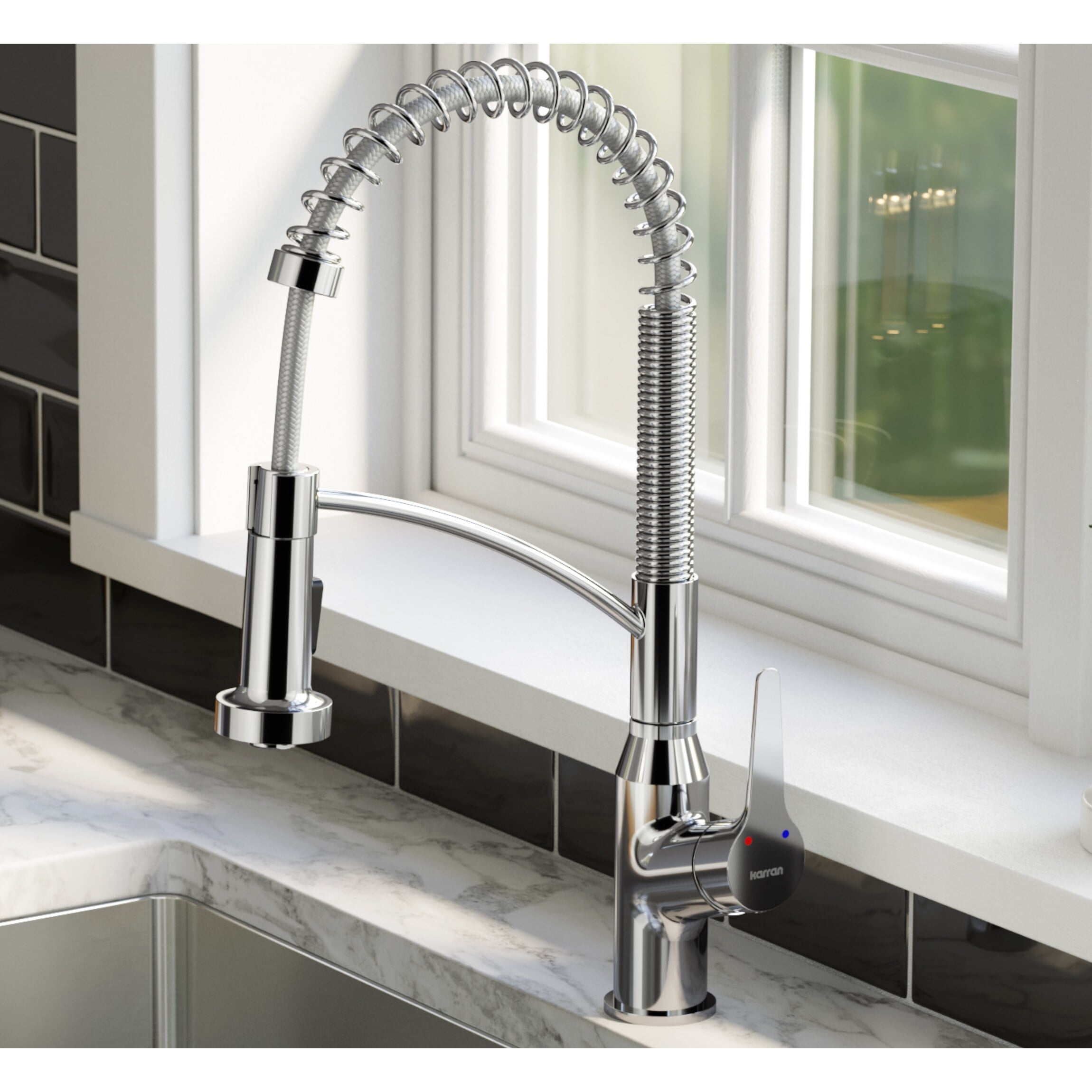 Karran Usa KKF210SD35C Scottsdale 1.8 GPM Single Hole Kitchen Faucet - Chrome