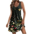 thumbnail image 1 of FcBaudy Robe Sans Manches à Col Rond, Robes d'Été pour Femmes, Robes Décontractées avec Poches, Robe de Plage Bohème d'Été, T-Shirts, Robe Débardeur Ample, 1 of 4
