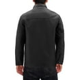 thumbnail image 2 of Men’s Water Resistant Stand Collar Fleece Lined Casual Outwear Full Zip Jacket (Black, XL), 2 of 4