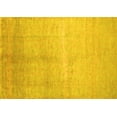 thumbnail image 1 of Ahgly Company Indoor Rectangle Abstract Yellow Contemporary Area Rugs, 7' x 10', 1 of 4
