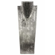 Electroplated Bust Jewelry Display with Combed Design- Silver- Benzara