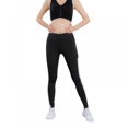 thumbnail image 4 of Women Autumn And Winter Yoga Running Fitness Pants Trousers High-waist Tight-fitting Stretch Sports Trousers, 4 of 5