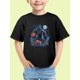 thumbnail image 1 of Halloween T-shirt - Boys' Halloween Basketball Graphic Cotton T-Shirt - Short Sleeve Casual Top with Playful Pumpkin & Bat Design, Light Pink Summer Tee for Youngsters, 1 of 6