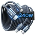 thumbnail image 1 of LISEN 240W Cable USB Tipo C a Tipo C 48W 5A, 2M 2 Unidades Carga Superrápida PD 3.1, Carga Rápida Cable USB C Compatible con iPhone 17/16/15, Galaxy S25/S24/S23 Ultra, Switch 2, Xiaomi 17 Pro Max, 1 of 5