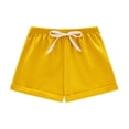 thumbnail image 4 of Cethrio Girls Cotton Athletic Shorts, Running Summer Elastic Waist 3 Piece Active Shorts Red Size 6-7 T, 4 of 4