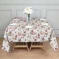 thumbnail image 3 of White Christmas Gnome Pattern Square Tablecloth,Waterproof Square Table Cover,Wipeable Spillproof Washable Table Cover for Home Kitchen Party Decor 42"X42"(107x107cm), 3 of 6